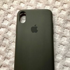 Apple iPhone X/Xs Olive Green silicone case